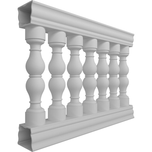 Fiberthane Avalon Balustrade Railing Kit, Style I (6 7/8 On-Center Spacing To Pass 4 Sphere Code)